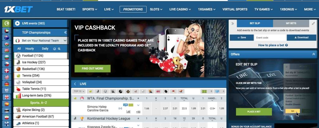 1xbet mobi